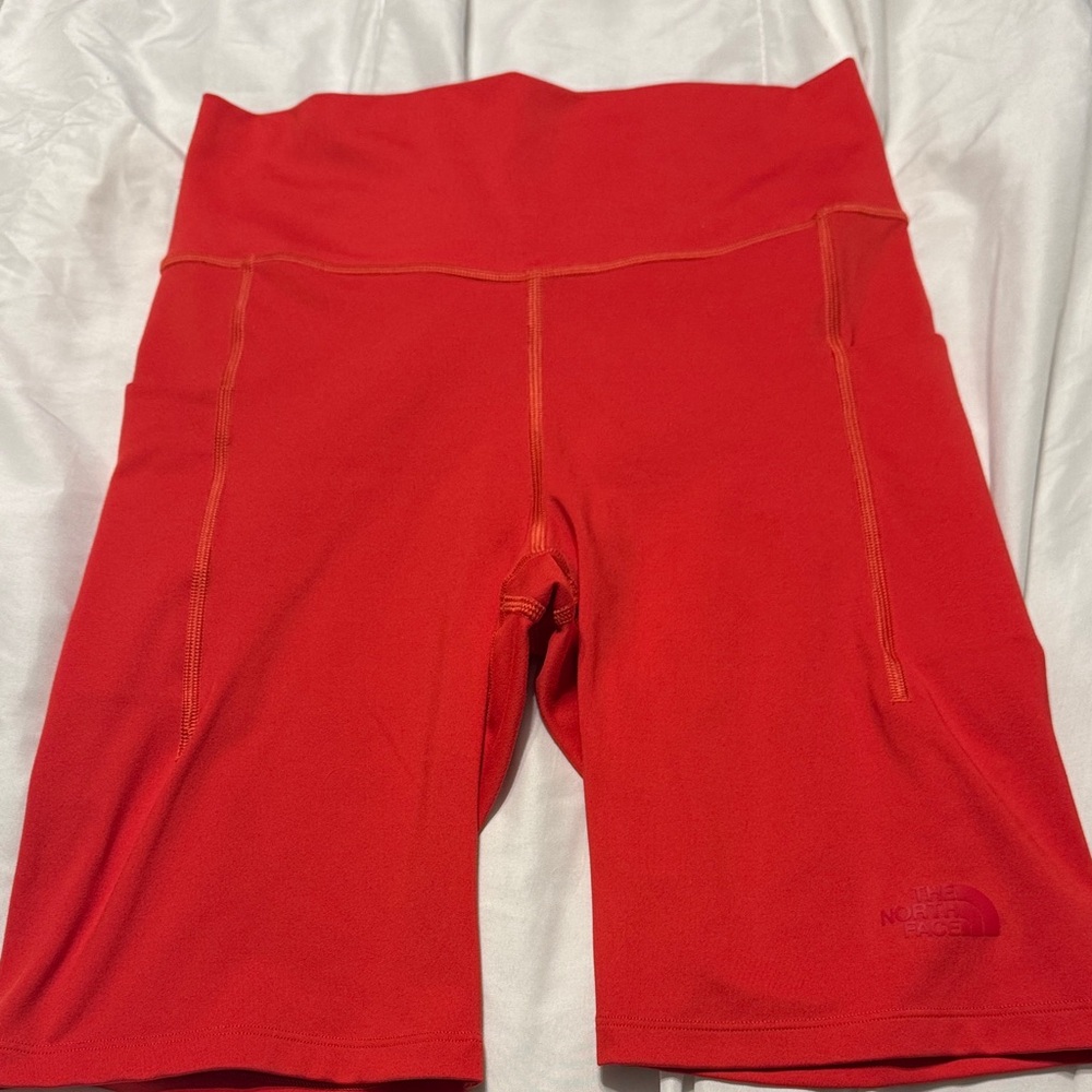 The North Face Women’s Red High-Rise Bike Shorts